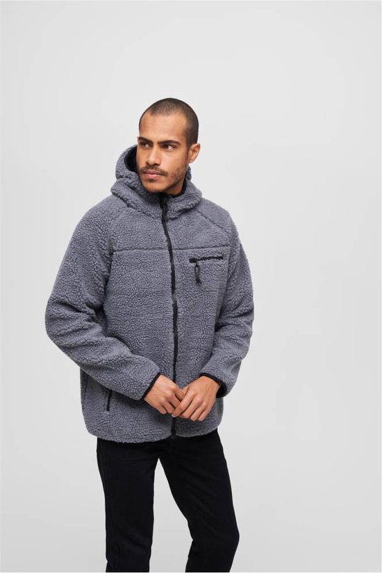 Veste Urban Classics -M- Teddyfleece Worker Grijs