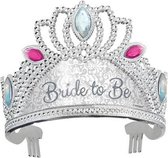 tiara "Bride To Be" zilver