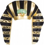 hoed Toetanchamon heren zwart/goud one size
