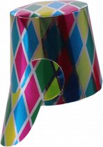 feesthoed pot mini ruiten junior 10 cm papier