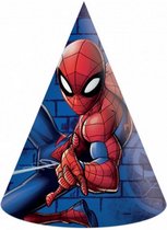 feesthoedjes Spider-Man papier 6 stuks
