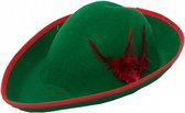 hoed Peter Pan polyester groen/rood one-size