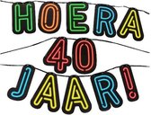 slinger Neon Hoera 40 jaar! karton