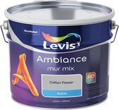 Mix de Peinture pour les murs Levis Ambiance - Satin - Fleur de Cotton - 10L