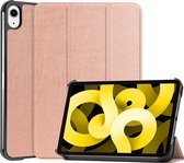 Hoesje Geschikt voor iPad Air 2022 Hoesje Case Hard Cover Hoes Book Case - Rosé goud