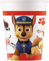 bekers Paw Patrol junior 200 ml 8 cm karton rood 8 stuks