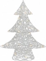 kerstboom Leonie led 10 x 40 x 48 cm staal zilver