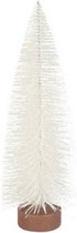 kerstboom Oscar L 30 x 11 cm polyresin wit