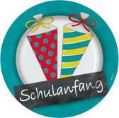 feestborden schulanfung 22,8 cm karton 8 stuks