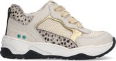 Bunnies JR 222372-503 Meisjes Lage Sneakers - Beige/Goud/Wit - Leer - Veters