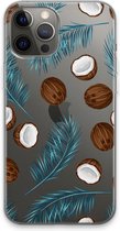 Case Company® - iPhone 13 Pro Max hoesje - Kokosnoot - Soft Cover Telefoonhoesje - Bescherming aan alle Kanten en Schermrand