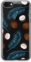 Case Company® - iPhone 8 hoesje - Kokosnoot - Soft Cover Telefoonhoesje - Bescherming aan alle Kanten en Schermrand