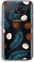 Case Company® - Samsung Galaxy S7 hoesje - Kokosnoot - Soft Cover Telefoonhoesje - Bescherming aan alle Kanten en Schermrand