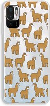 Case Company® - Xiaomi Redmi Note 10 5G hoesje - Alpacas - Soft Cover Telefoonhoesje - Bescherming aan alle Kanten en Schermrand