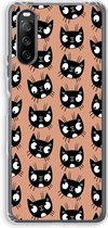 Case Company® - Sony Xperia 10 III hoesje - Kat - Soft Cover Telefoonhoesje - Bescherming aan alle Kanten en Schermrand