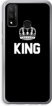 Case Company® - Huawei P Smart (2020) hoesje - King zwart - Soft Cover Telefoonhoesje - Bescherming aan alle Kanten en Schermrand
