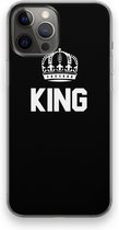 Case Company® - iPhone 12 Pro Max hoesje - King zwart - Soft Cover Telefoonhoesje - Bescherming aan alle Kanten en Schermrand