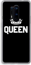 Case Company® - OnePlus 8 Pro hoesje - Queen zwart - Soft Cover Telefoonhoesje - Bescherming aan alle Kanten en Schermrand