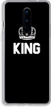 Case Company® - OnePlus 8 hoesje - King zwart - Soft Cover Telefoonhoesje - Bescherming aan alle Kanten en Schermrand