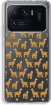 Case Company® - Xiaomi Mi 11 Ultra hoesje - Alpacas - Soft Cover Telefoonhoesje - Bescherming aan alle Kanten en Schermrand