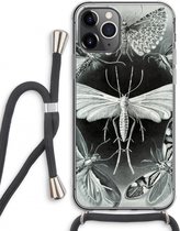 Case Company® - iPhone 11 Pro Max hoesje met Koord - Haeckel Tineida - Telefoonhoesje met Zwart Koord - Extra Bescherming aan alle Kanten en Over de Schermrand