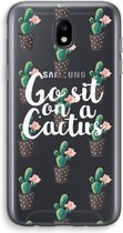 Case Company® - Samsung Galaxy J5 (2017) hoesje - Cactus quote - Soft Cover Telefoonhoesje - Bescherming aan alle Kanten en Schermrand