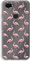 Case Company® - Google Pixel 3a hoesje - Flamingo - Soft Cover Telefoonhoesje - Bescherming aan alle Kanten en Schermrand