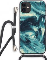 Case Company® - iPhone 11 hoesje met Koord - Dreaming About Whales - Telefoonhoesje met Zwart Koord - Extra Bescherming aan alle Kanten en Over de Schermrand