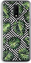 Case Company® - OnePlus 7 hoesje - Geometrische jungle - Soft Cover Telefoonhoesje - Bescherming aan alle Kanten en Schermrand