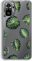Case Company® - Xiaomi Redmi Note 10S hoesje - Tropische bladeren - Soft Cover Telefoonhoesje - Bescherming aan alle Kanten en Schermrand