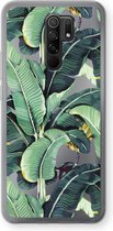 Case Company® - Xiaomi Redmi 9 hoesje - Bananenbladeren - Soft Cover Telefoonhoesje - Bescherming aan alle Kanten en Schermrand