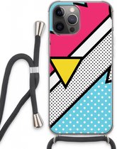 Case Company® - iPhone 13 Pro Max hoesje met Koord - Pop Art #3 - Telefoonhoesje met Zwart Koord - Extra Bescherming aan alle Kanten en Over de Schermrand