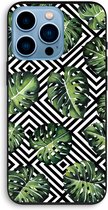 Case Company® - iPhone 13 Pro hoesje - Geometrische jungle - Biologisch Afbreekbaar Telefoonhoesje - Bescherming alle Kanten en Schermrand