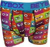 Verjaardag cadeau – BOXER SHORT - Gezicht Boxer - Grappige boxer short – Mannen Boxershort – Heren Boxer Short - Leuke Boxer Short - Vrolijke Boxershort – Mannen Cadeautjes - Lucky