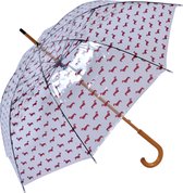 Juleeze Paraplu Volwassenen Ø 60 cm Bruin Kunststof Honden Regenscherm