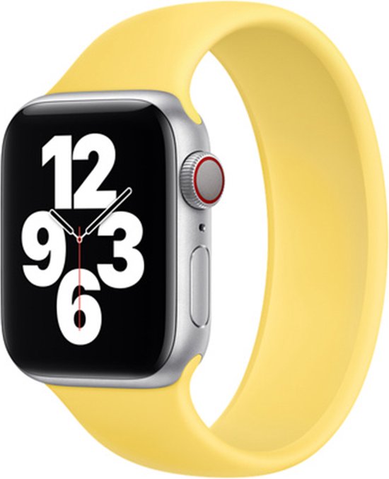 Apple Solobandje voor de Apple Watch Series 1 / 2 / 3 / 4 / 5 / 6 / 7 / 8 / 9 / SE / Ultra (2) - 42 / 44 / 45 / 49 mm - Maat 4 - Ginger