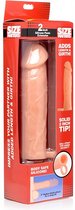 2 Inch Silicone Penis Extension - Sleeves flesh
