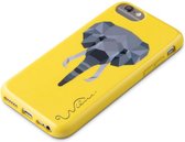 Apple iPhone SE (2022) Hoesje - Wilma - Electric Savanna Serie - Eco Friendly Backcover - Elephant Yellow - Hoesje Geschikt Voor Apple iPhone SE (2022)