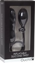Inflatable Silicone Twist - Black - Butt Plugs & Anal Dildos black