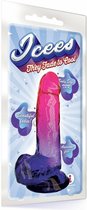 Shades - Large Jelly, Gradient, Pink and Plum - Silicone Dildos pink and plum