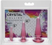 Crystal Jellies - Anal Initiation Kit Pink - Butt Plugs & Anal Dildos pink