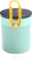 Faseras - Isoleerpot Lunchpot - 450 ml - Houdt je eten 6-8 uur warm & 12 uur koud - Soep Beker - Thermos Lunchbox - Groen