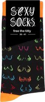 Sexy Socks - Free The Titty - 36-41 - Maat 36-41