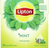 3x LIPTON - Herbal infusion Mint - 20 theezakjes