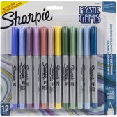 Sharpie - Permanent Markers - Ultra Fine - Mystic Gems - 12stuks