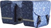 fietstas Flora 38 liter blauw