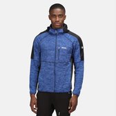 De Regatta Cadford II fleecejas - outdoortrui - heren - stretch - met gebreid effect - Blauw