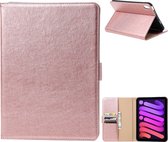 iPad Mini 6 2021 (8.3 inch) Hoes Roze Goud - Premium Vegan Leer - Apple iPad Mini 2021 Case - Luxe iPad Mini 6 Cover