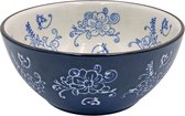 Lavandoux - Soepkom - Floral Lace Blue - Ø17 cm - Set van 2