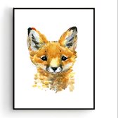 Aquarel Vos / Dieren / 30x21cm